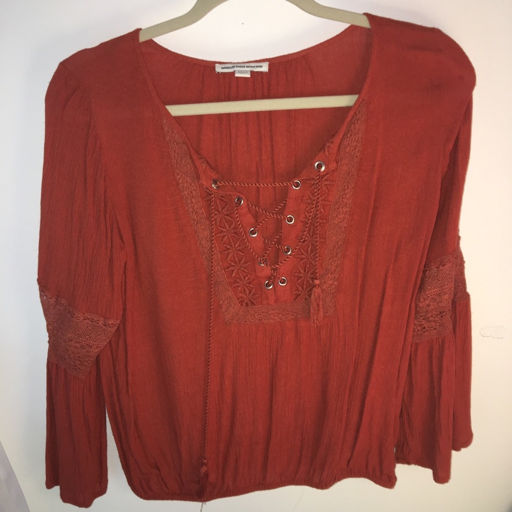 Lace front top